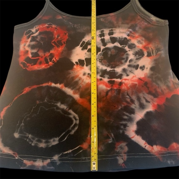 Two Tank Tops Together or Not Tie Die Boho & Rocker Embellished Statement Top S - Picture 13 of 14